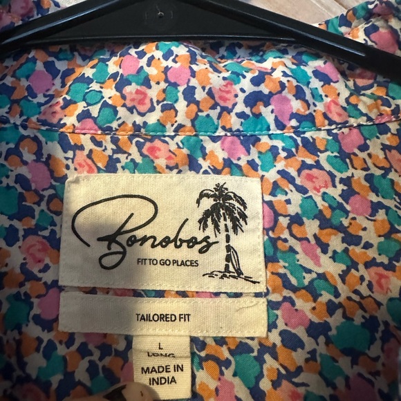 Bonobos Short-Sleeve Floral Casual Button-Downs 2 Pack Blue Pink White - Picture 5 of 11